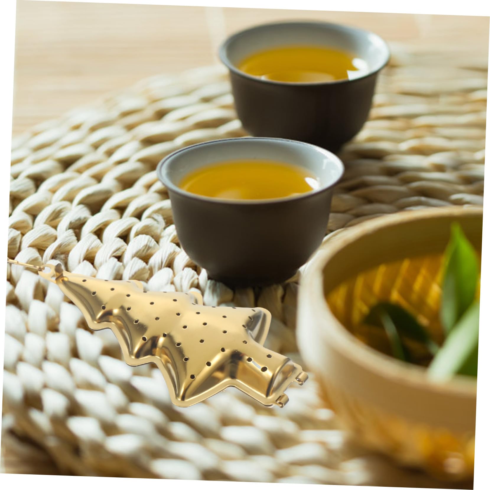2pièces Filtre à Thé Acier Inoxydable Lot De Infuseur Boule Original Pour Infusion De Thé Oolong Et Camomille Passoire Pratique Crochet De Chaîne Pour Service