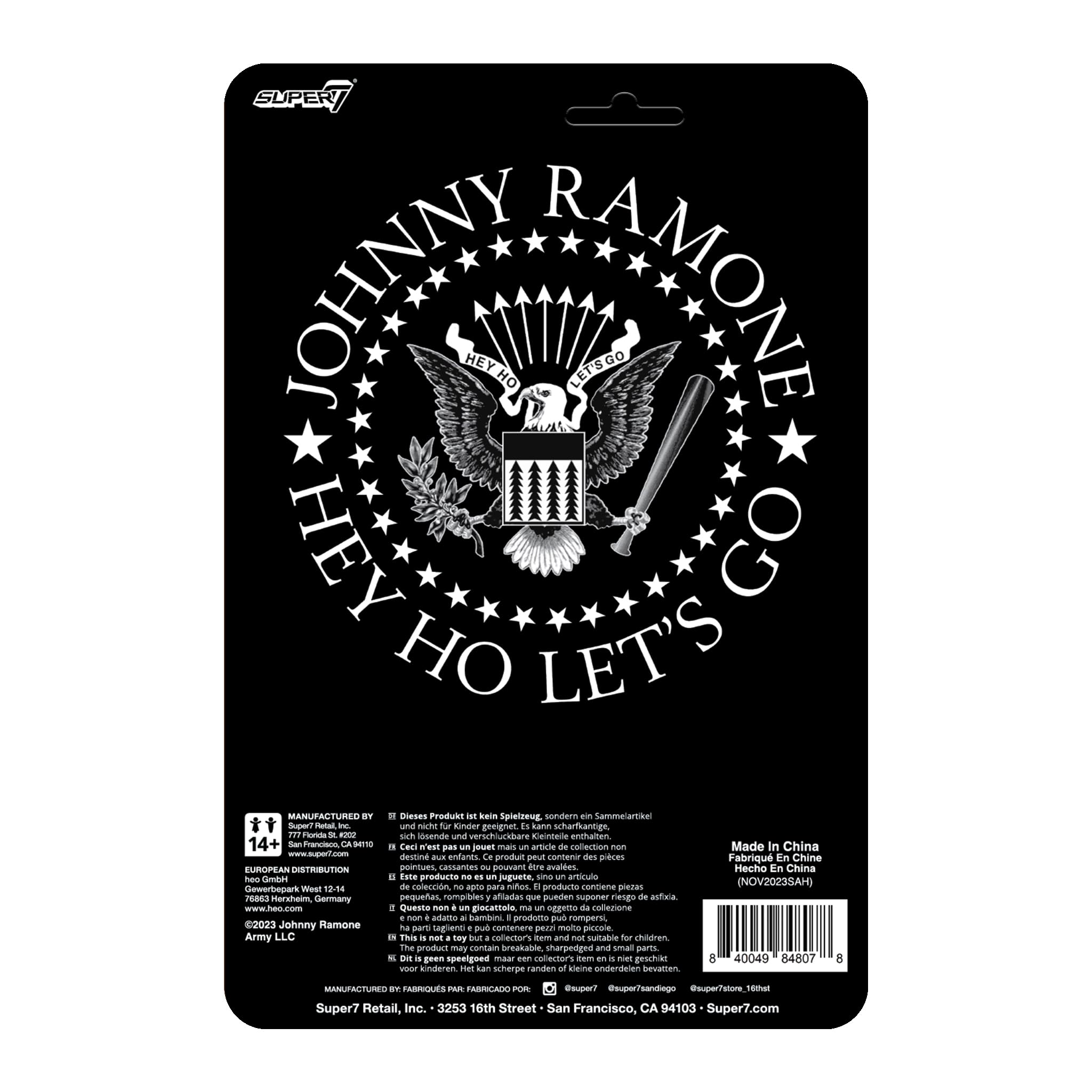 Figurine Johnny Ramone White Shirt - Super 7 ReAction Figure