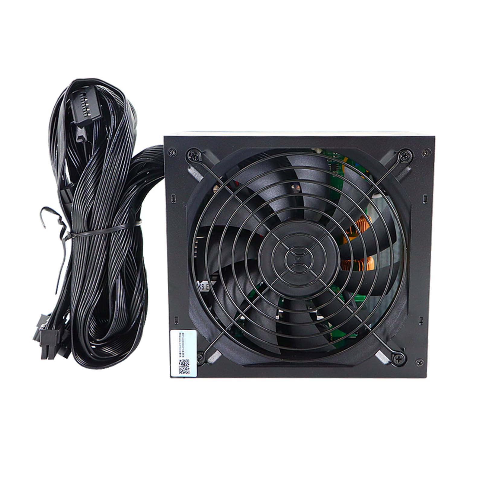 Wysokowydajny zasilacz 550 W z 12 cm cichym aktywnym wentylatorem do gier PC do gier. Zasilanie ATX 12 V.
