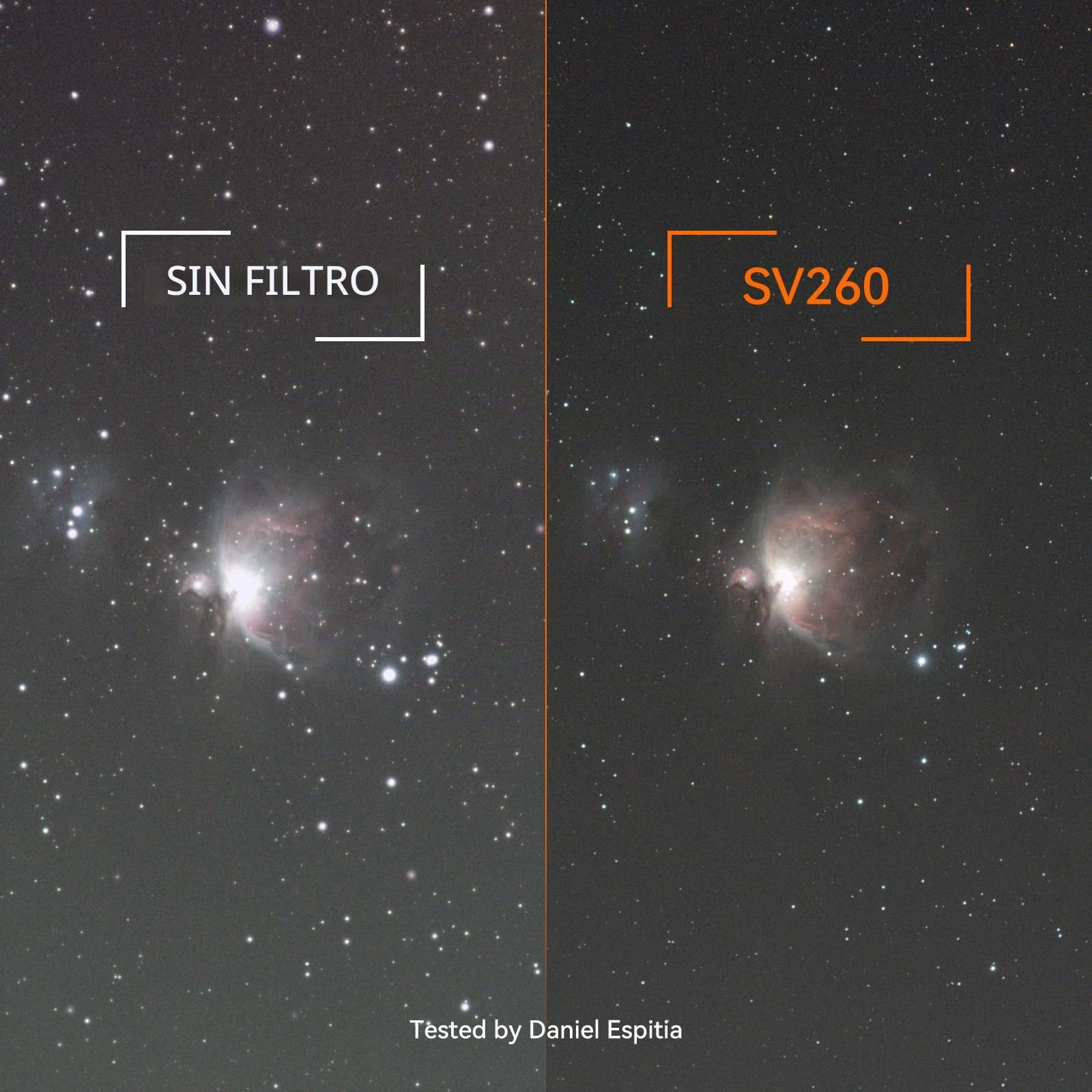 Svbony SV260 Filtro de Telescopio, Filtro de Paso de Banda Múltiple de 2'', Profundidad de Corte OD4,Accesorios para Telescopios para Fotografía de Cielo Profundo de Nebulosas de Emisión de Galaxias