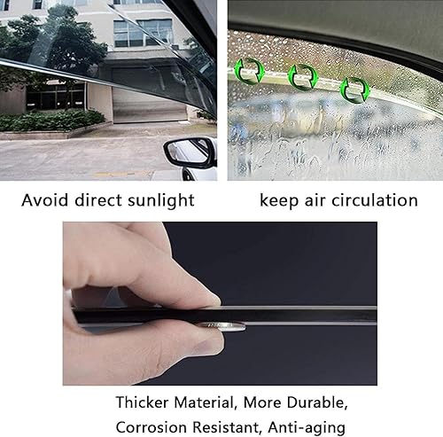 Miniatura 6 de Deflector de ventana lateral, para Mazda CX-9 MK2 TC 2016-2022, viseras de ventana, protección contra la lluvia, deflector de toldo, protección