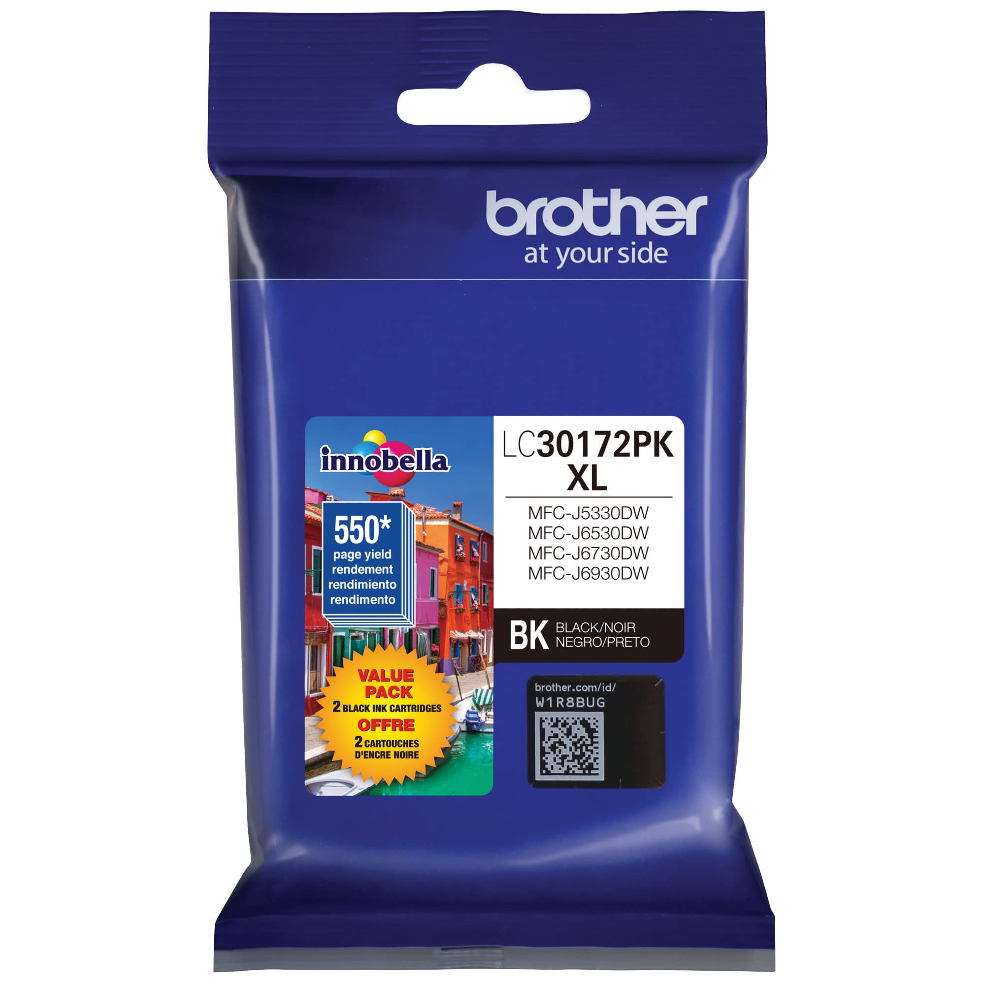 Brother Printer LC30172PK - Cartucce d'inchiostro XL ad alta resa, confezione da 5, 10 pezzi in totale