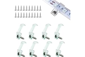 100-Pack Outdoor LED Strip Light Mounting Bracket Clips: The Perfect Solution for...