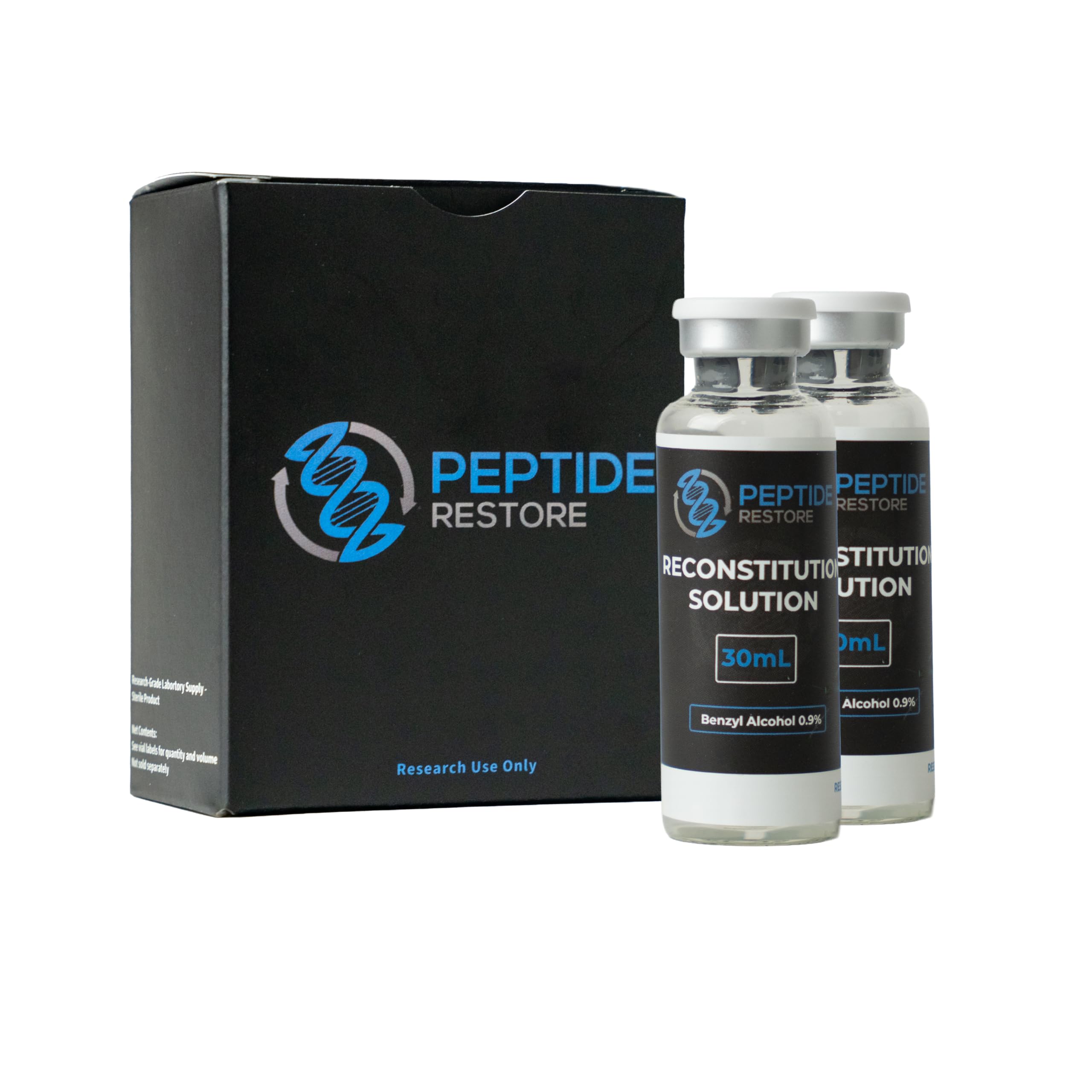 BAC Water 30mL (2 Pack) – 0.9% Benzyl Alcohol Reconstitution Solution –