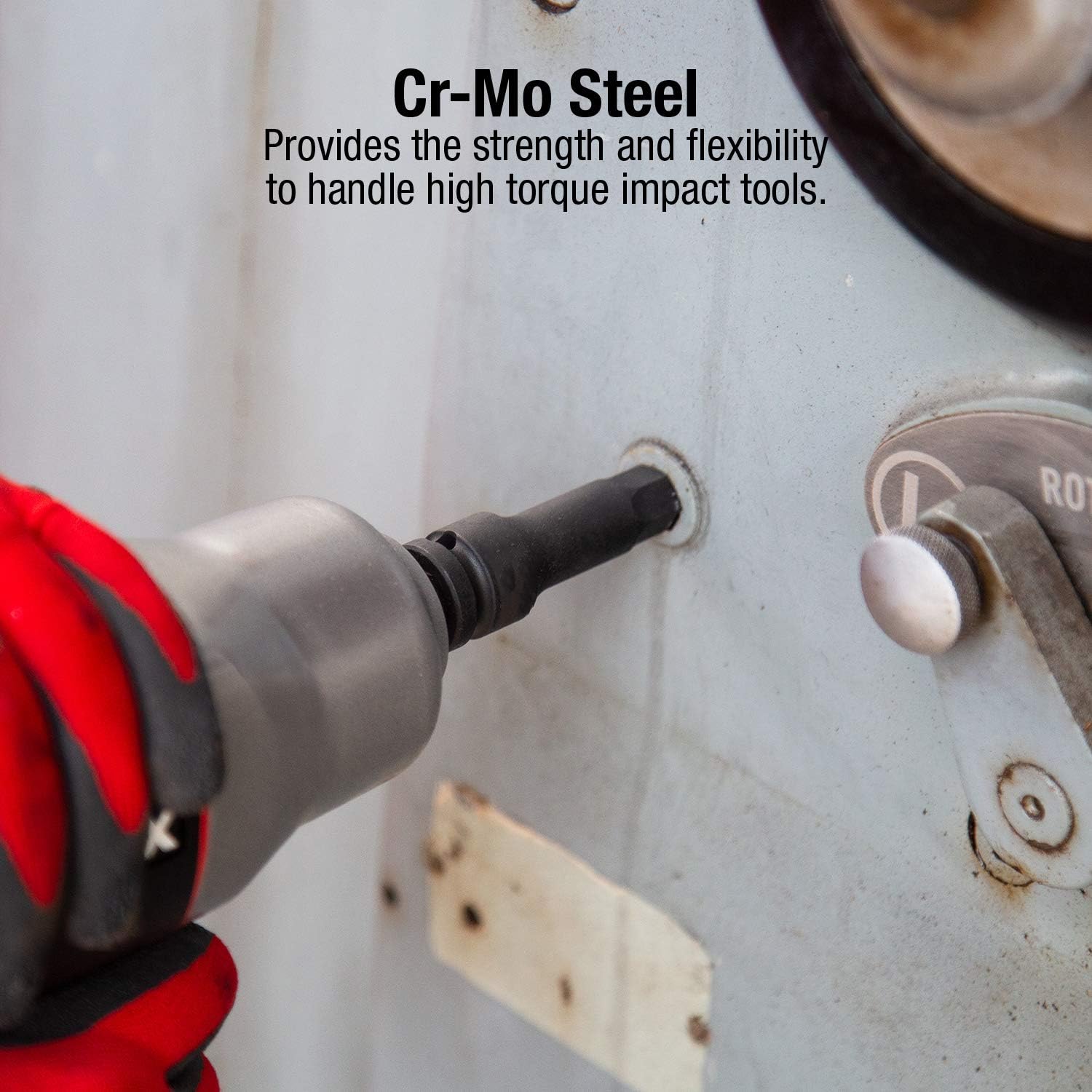 🔥 Sunex 4507, 3/4 Inch Drive Impact Hex Driver Set, 5-Piece, Metric, 14mm-24mm, Cr-Mo Steel, Dual Size Markings, Heavy Duty Storage Case