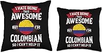 Vista 3 de 99 Gifts Colombian Fan T-Shirts & Jersey Colombia Being Awesome Colombians - Almohada para hombre y mujer, 18 x 18 pulgadas, multicolor