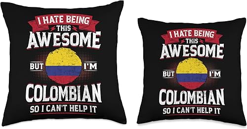 Miniatura 3 de 99 Gifts Colombian Fan T-Shirts & Jersey Colombia Being Awesome Colombians - Almohada para hombre y mujer, 18 x 18 pulgadas, multicolor