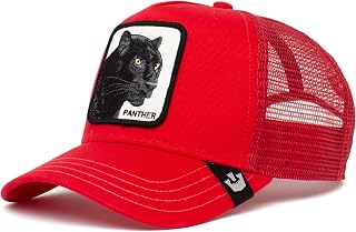 Unisex The Farm Original Adjustable Snapback Mesh Trucker Hat, Red (The Panther), One Size