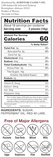 Miniatura 4 de Scripture Candy, Jesús Our Greatest Blessing Christmas Tin, 4 onzas de caramelo de menta suave