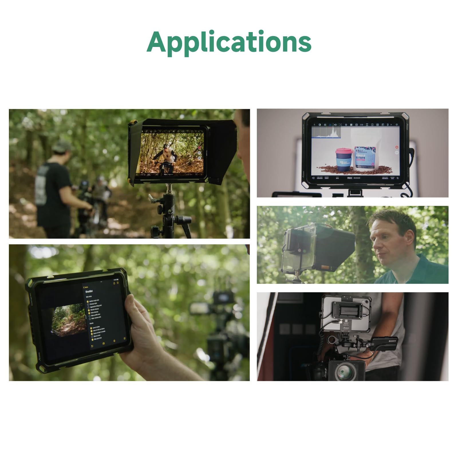 Accsoon PowerCage Mini Compatible con iPad Mini 6 para Monitorización, Funciona con Adaptador De Placa De Batería NP-F, Funda Protectora con Capucha De Sol, Materiales De Aleación De Aluminio