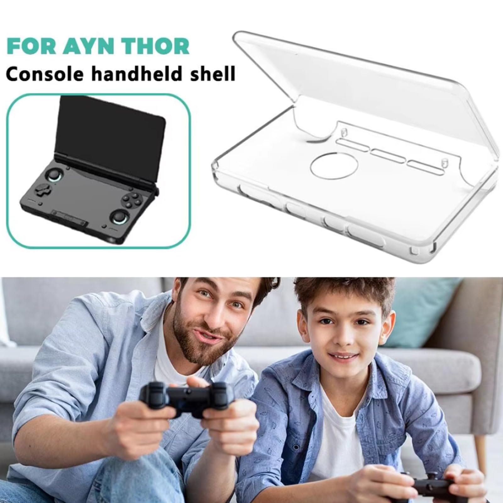 Amazon.co.jp: For AYN THOR 用TPUシェルケースカバー 透明 全面保護