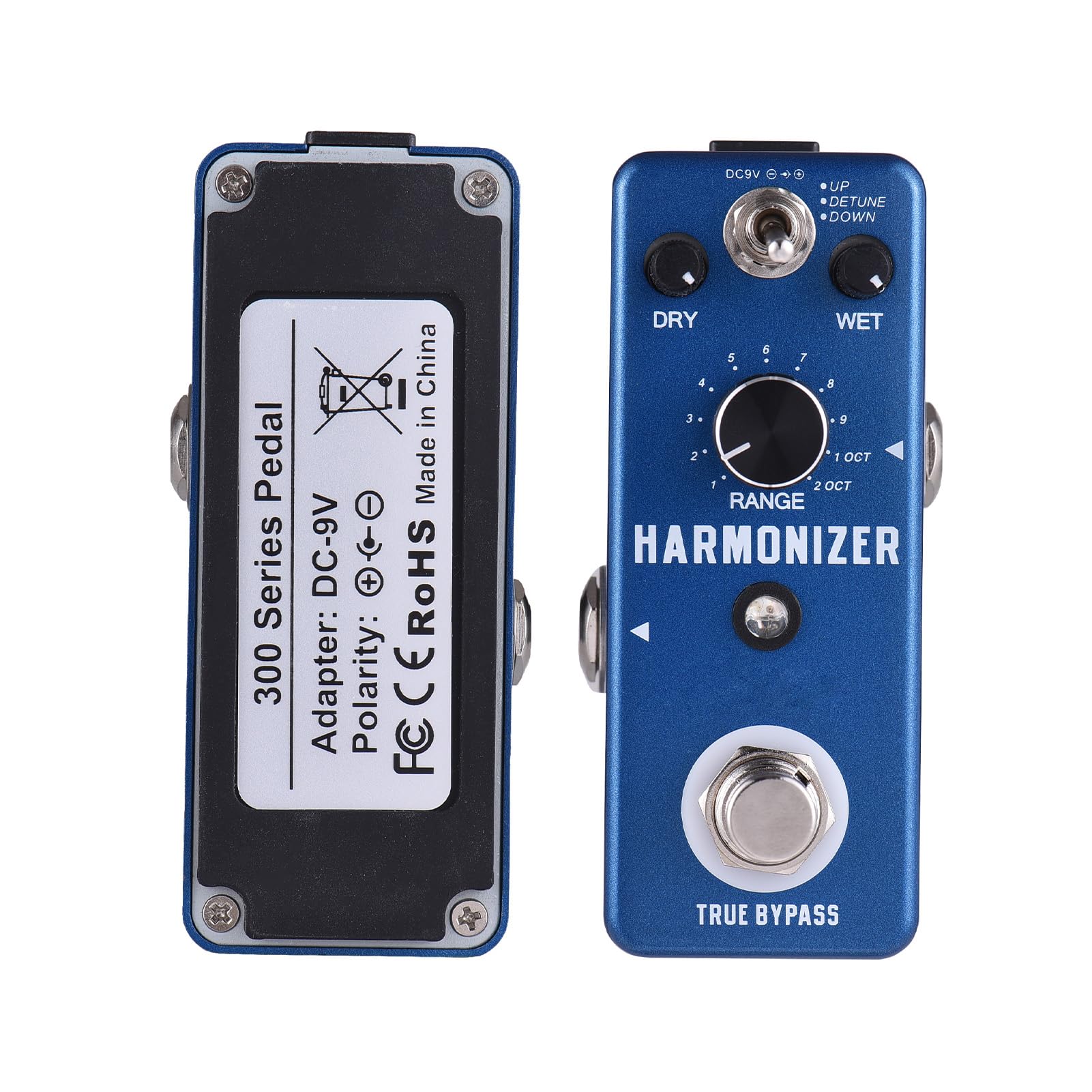 Pedale Effetti per Chitarra Harmonizer Pedale Compatto per Armonia/pitch Shift/detune Chitarra Elettrica Chitarristi Materiale in Lega di Zinco Blu Scuro 3 modalità Principianti e