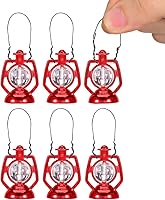 Vista 1 de Mini linterna de casa de muñecas, 6 unidades, escala 1:12, mini lámpara de queroseno, linterna en miniatura, micro adorno de paisaje para bricolaje