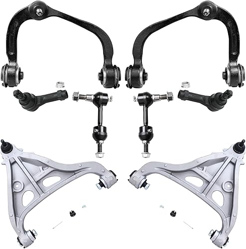 Miniatura 1047 de Detroit Axle - Kit de brazos de control de extremo delantero RWD para Dodge Ram 03-06 2500 3500, 2 brazos de control superior con rótula 2 varillas