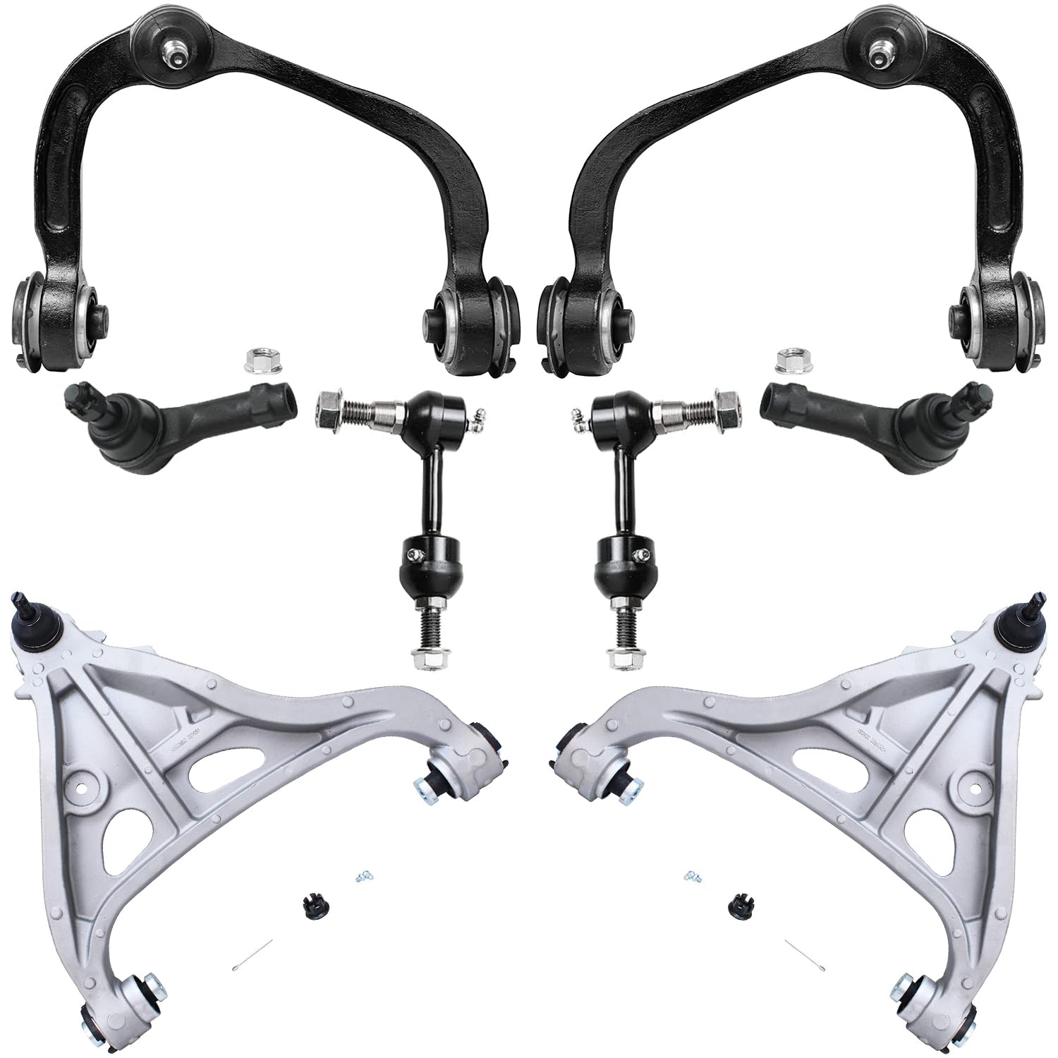 Detroit Axle - 2WD Front 8pc Control Arms Kit for 2004-2005 Ford F-150