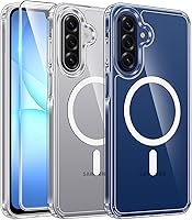 Vista 304 de FNTCASE Funda transparente para iPhone 16: fundas magnéticas para teléfonos con protector de pantalla a prueba de caídas compatibles con Magsafe