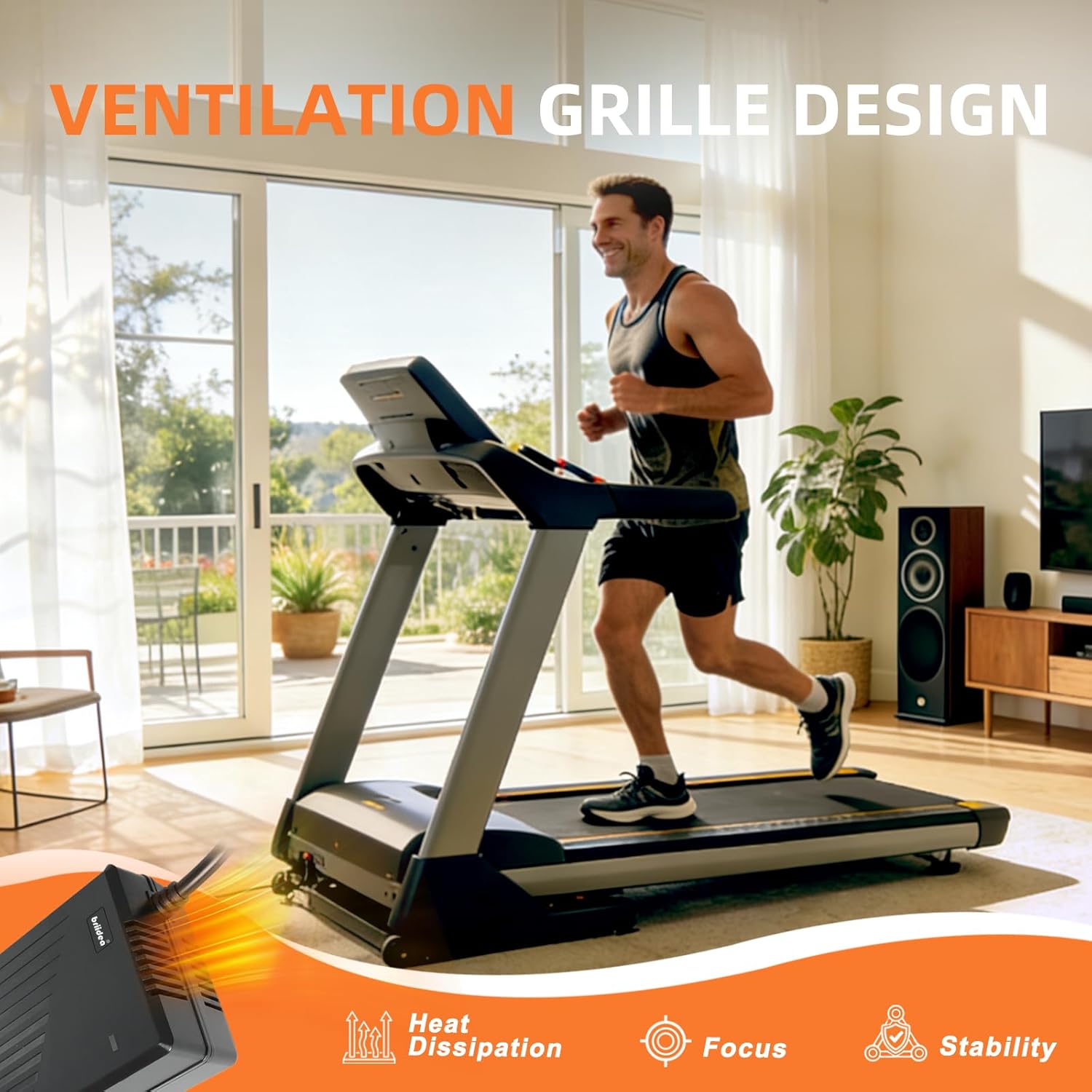 Briidea ARC Filter Surge Protector, Compatible with Gold's Gym Epic Nordictrack, Proform and Weslo Treadmills, Prevents AFCI Breaker False Tripping, Keeps Treadmills Running Stably