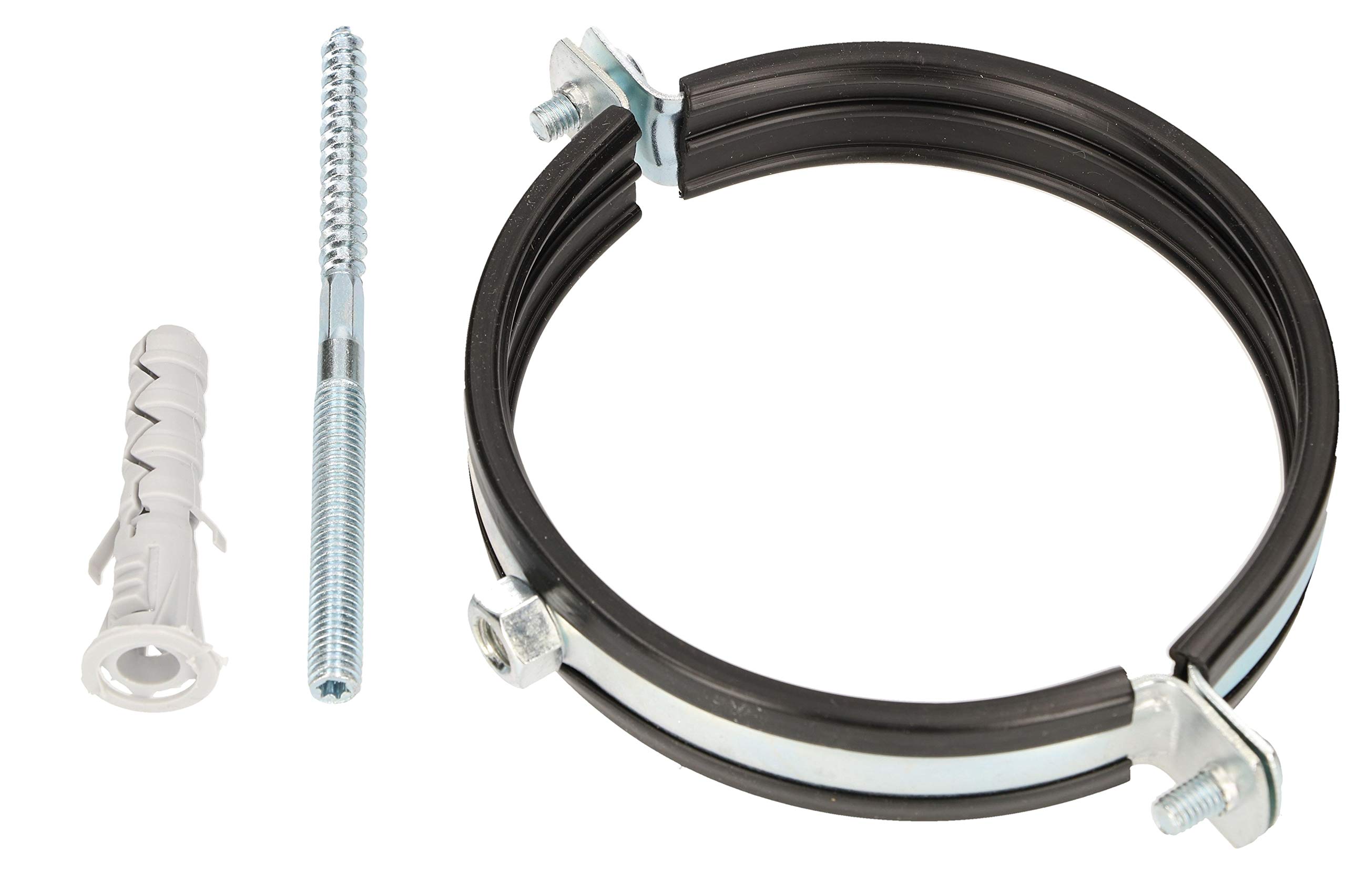 KOTARBAU® 10er Set - Rohrschellen – 4" – Rohrbefestigung – Rohrleitungsbefestigung - Gelenkrohrschellen - Dichtung - mit Dübeln