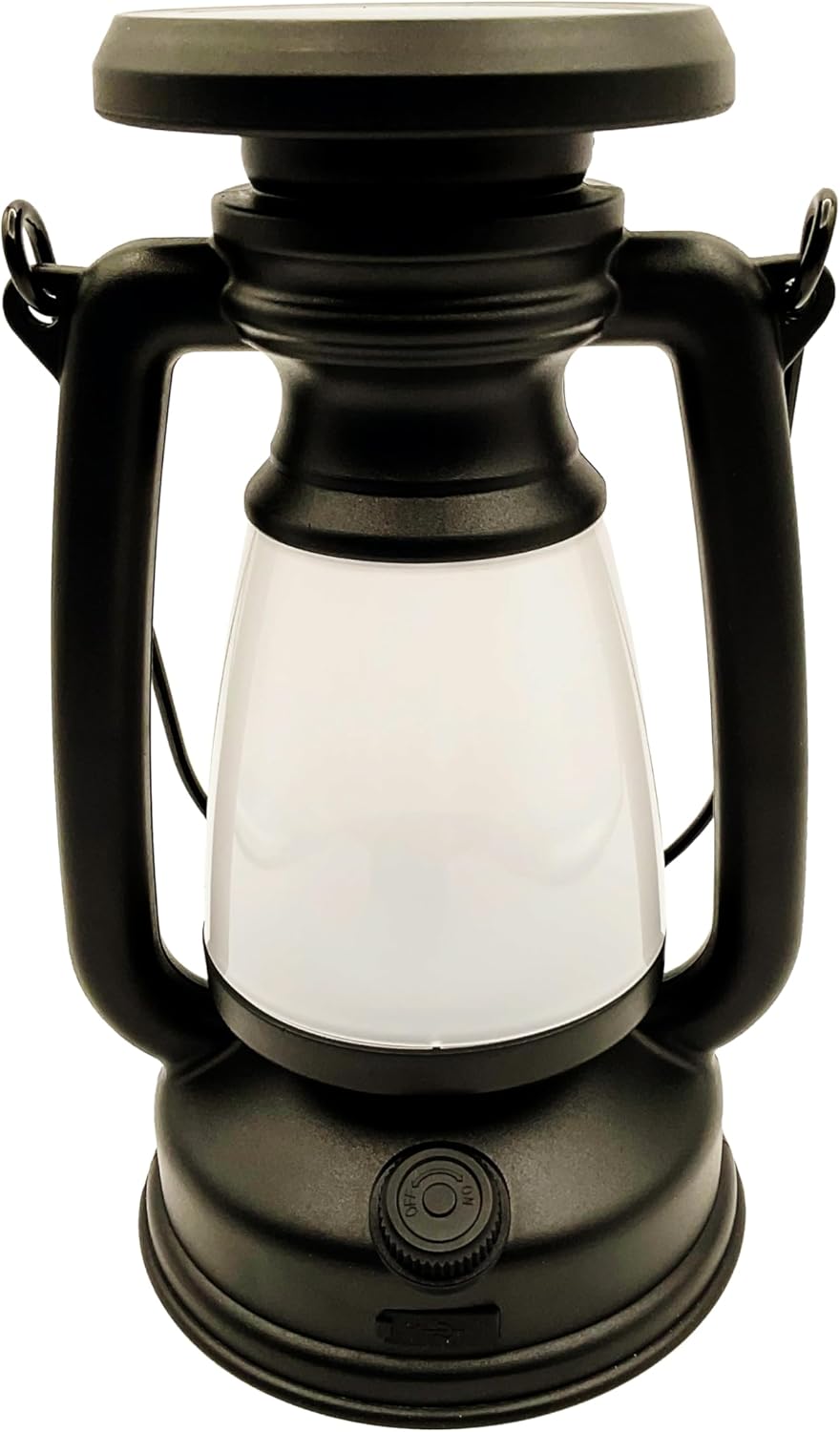 Retro Rechargeable Solar Dimmable USB Camping Lantern Light Hiking Hunting Fishing