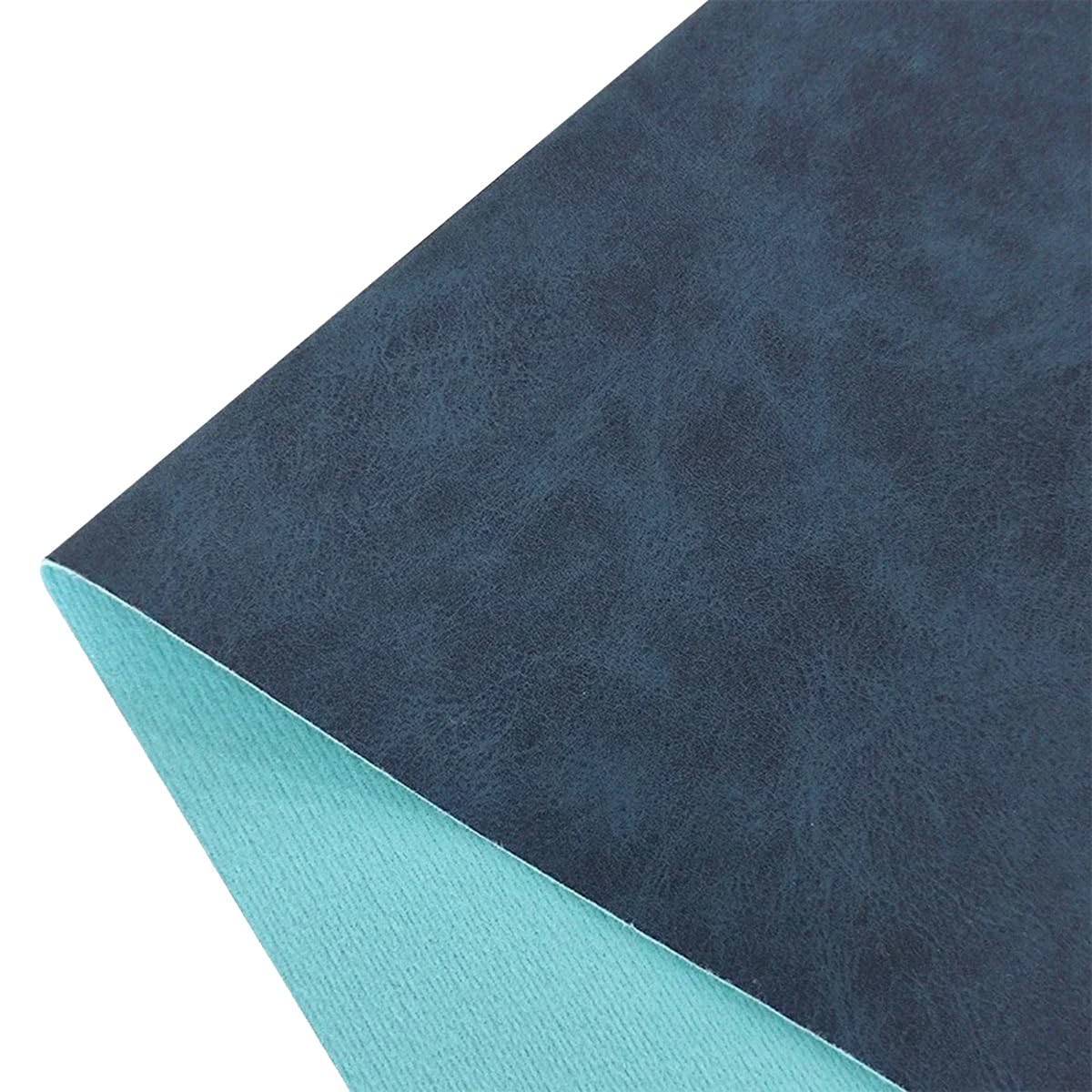 Tela Impermeable de imitación Suave, 30 x 135 cm, Cuero sintético para Bolsos, Lazos para el Pelo, decoración, Manualidades, Costura, Azul Oscuro.