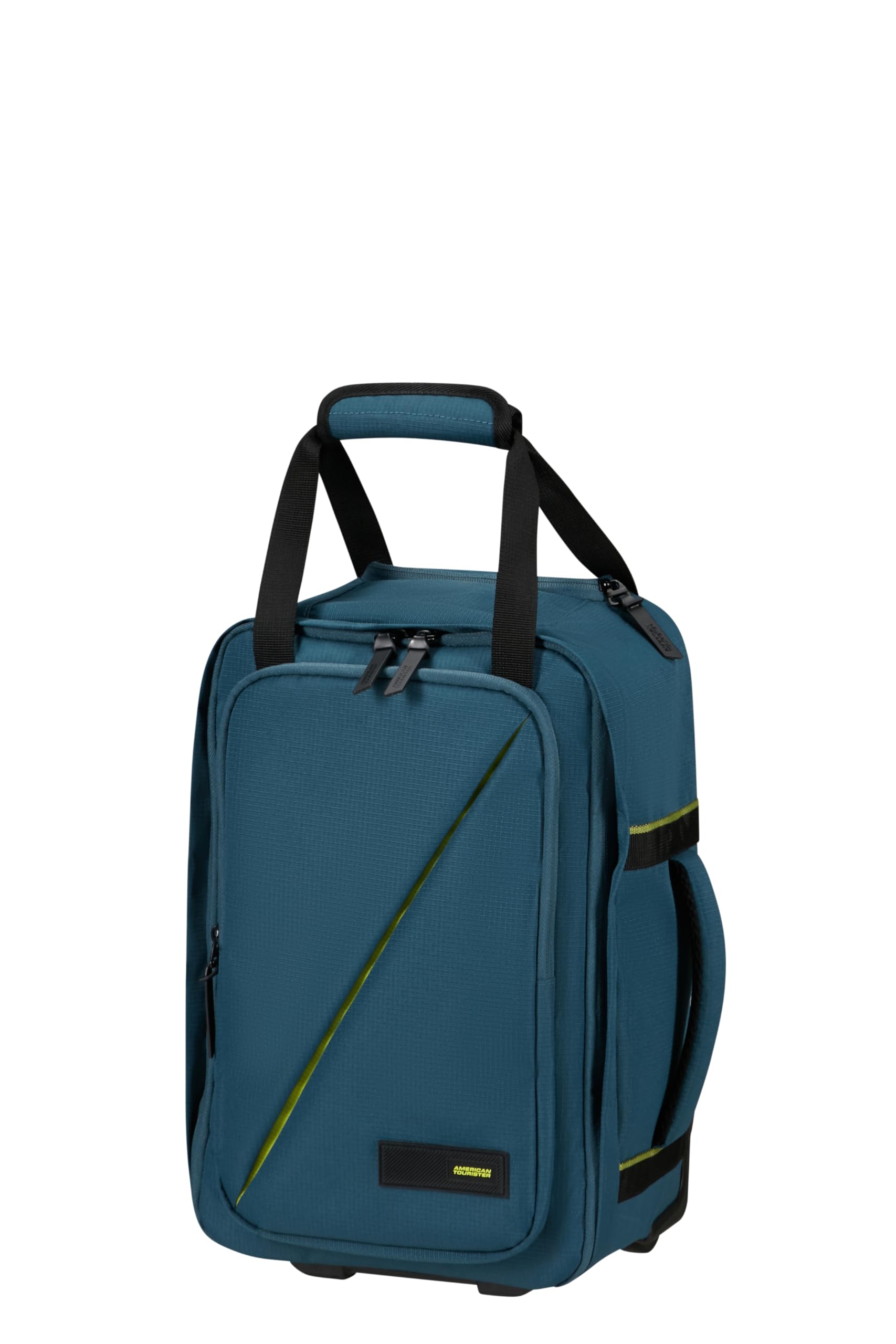 American Tourister Take2Cabin - Ryanair Bolsa de Cabina 40 x 25 x 20 cm, 20 l, 1,40 kg, Mochila con Ruedas, Equipaje de Mano, Mochila de Avión S Bajo Asiento, Blau (Harbor Blue)