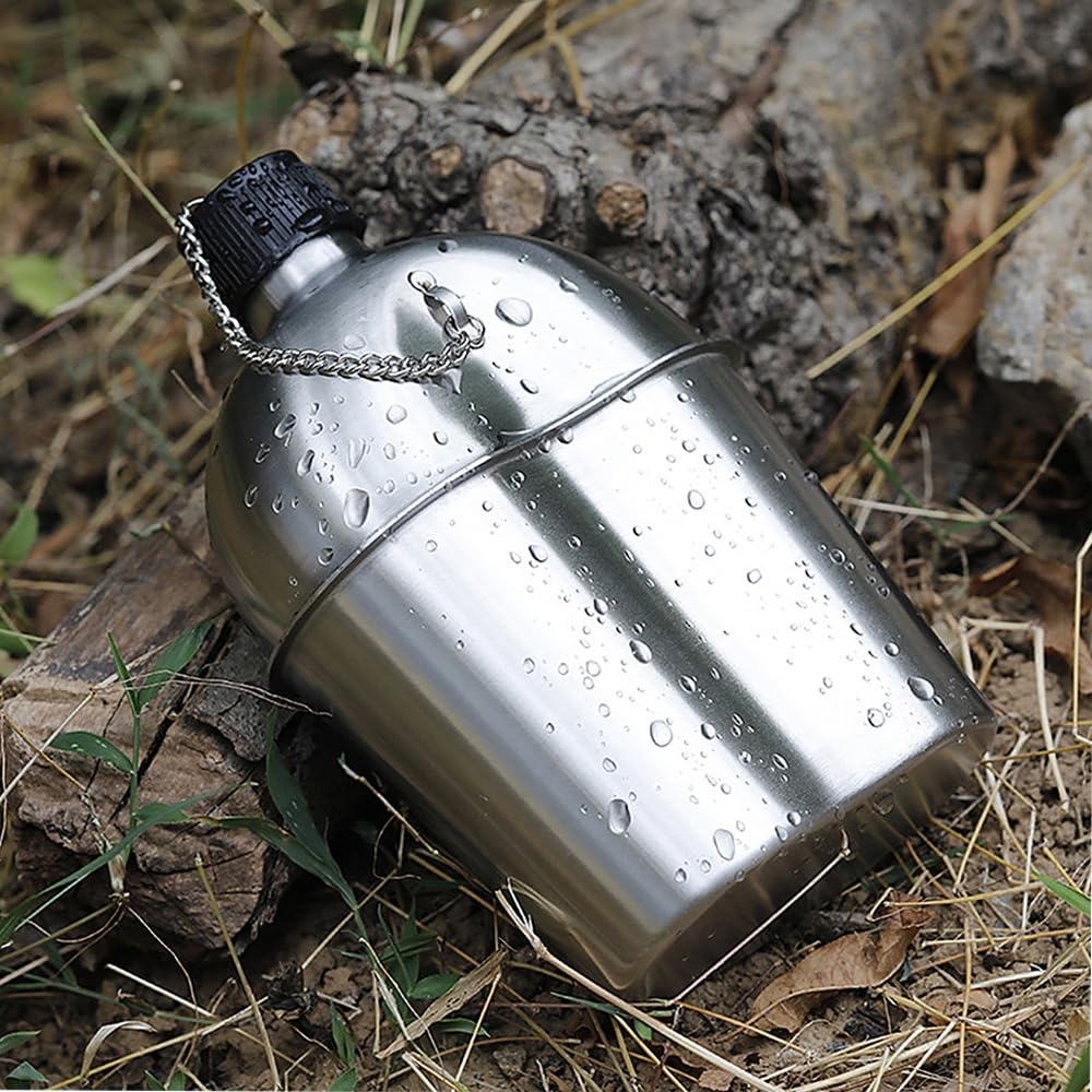 Aluminiowy zestaw stołówek 900 ml / 30.43oz, zestaw do bałaganu na zewnątrz z kuchenką na kubek i torbą do przenoszenia, na kemping, wędrówki, wędrówki z plecakiem, survival