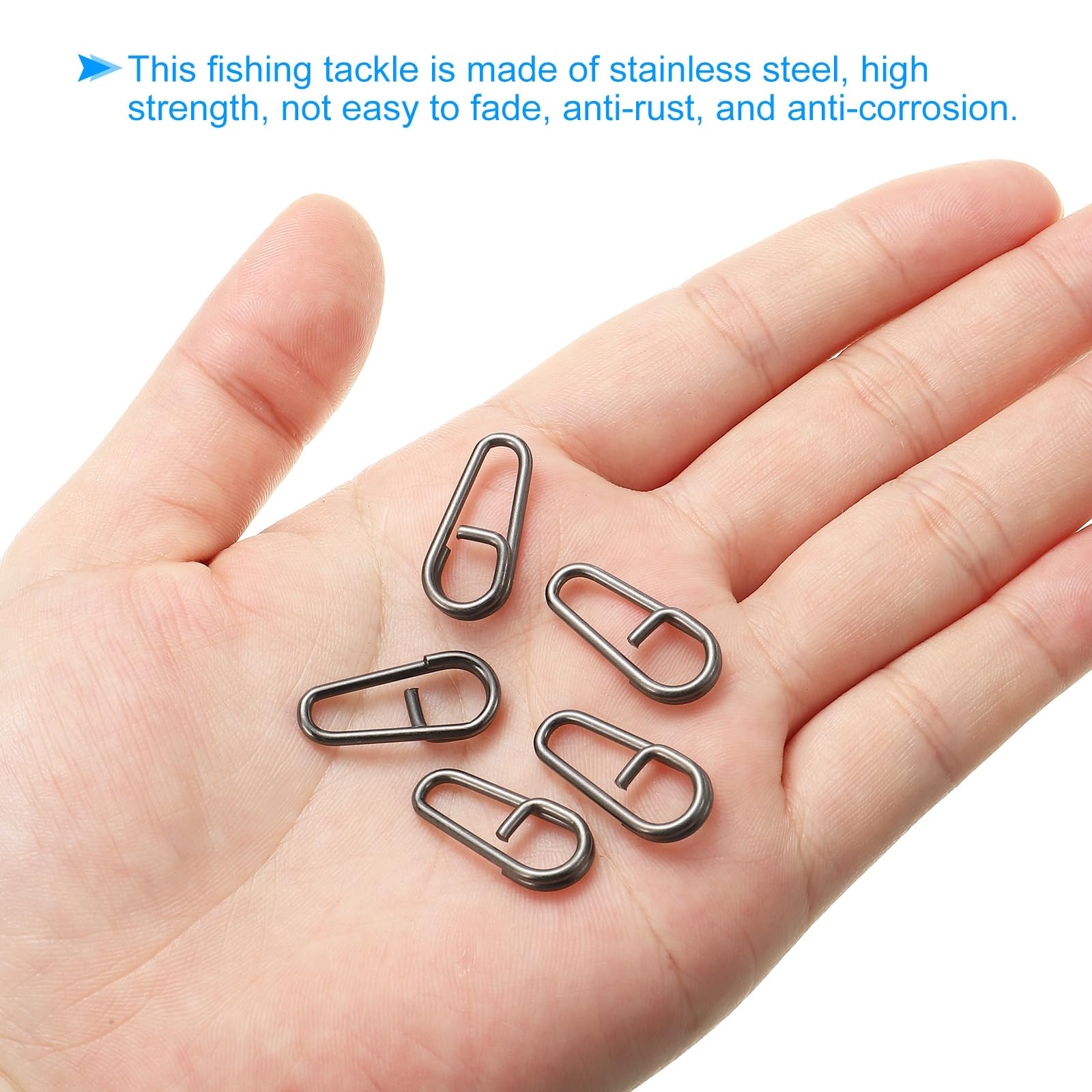 PATIKIL 0.8 x 0.35 Inch Fishing Snaps Clips - Image 4