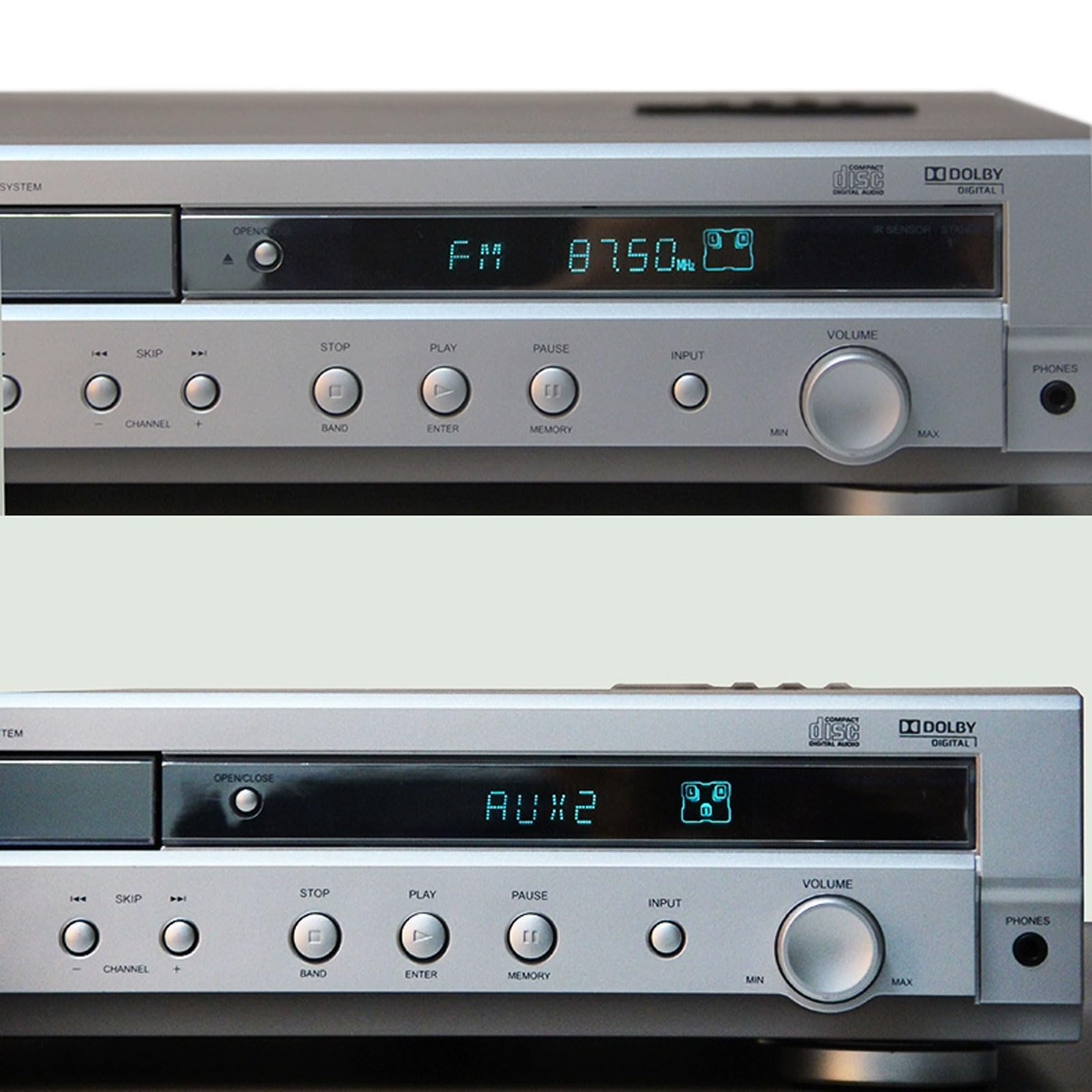 Heimkino-System 5.1 Surround Sound DVD-Player, Kabelloser Bluetooth-Verstärker, Dualband-Radio, Koaxialer Glasfaserausgang, Kopfhörerüberwachung, DVD-, VCD- Und CD-Player