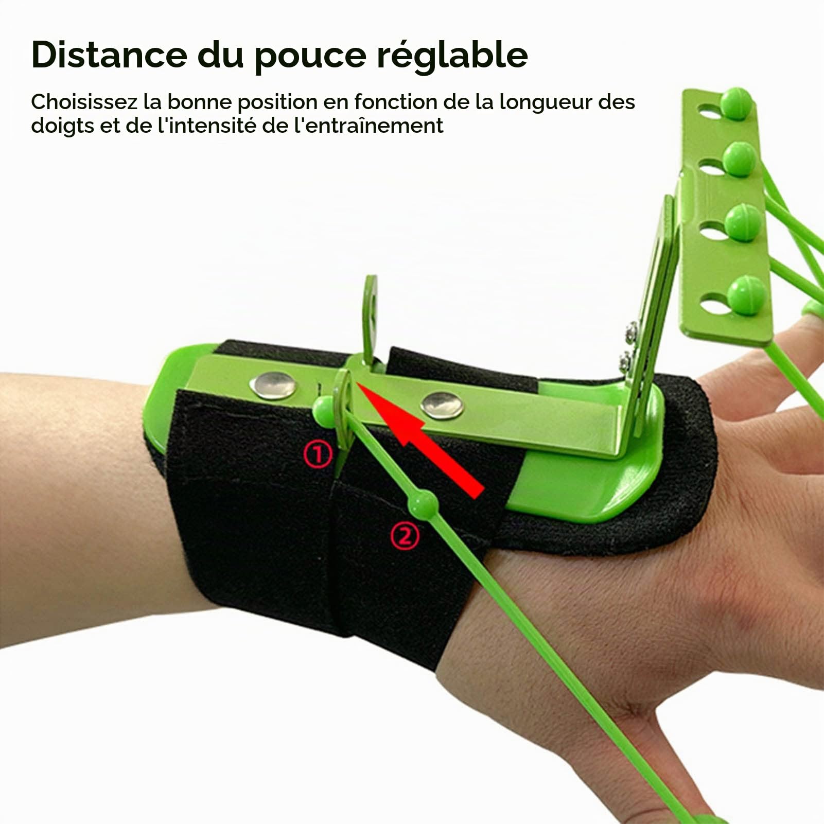 Renforcement des Doigts, Exercice des Doigts, étirement des Doigts, Entraîneur Multifonction de Force de la Main, Bande de Résistance des Doigts, Exercice des Doigts d'escalade