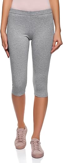 oodji Ultra Donna Capri Basic in Maglia, Grigio, M