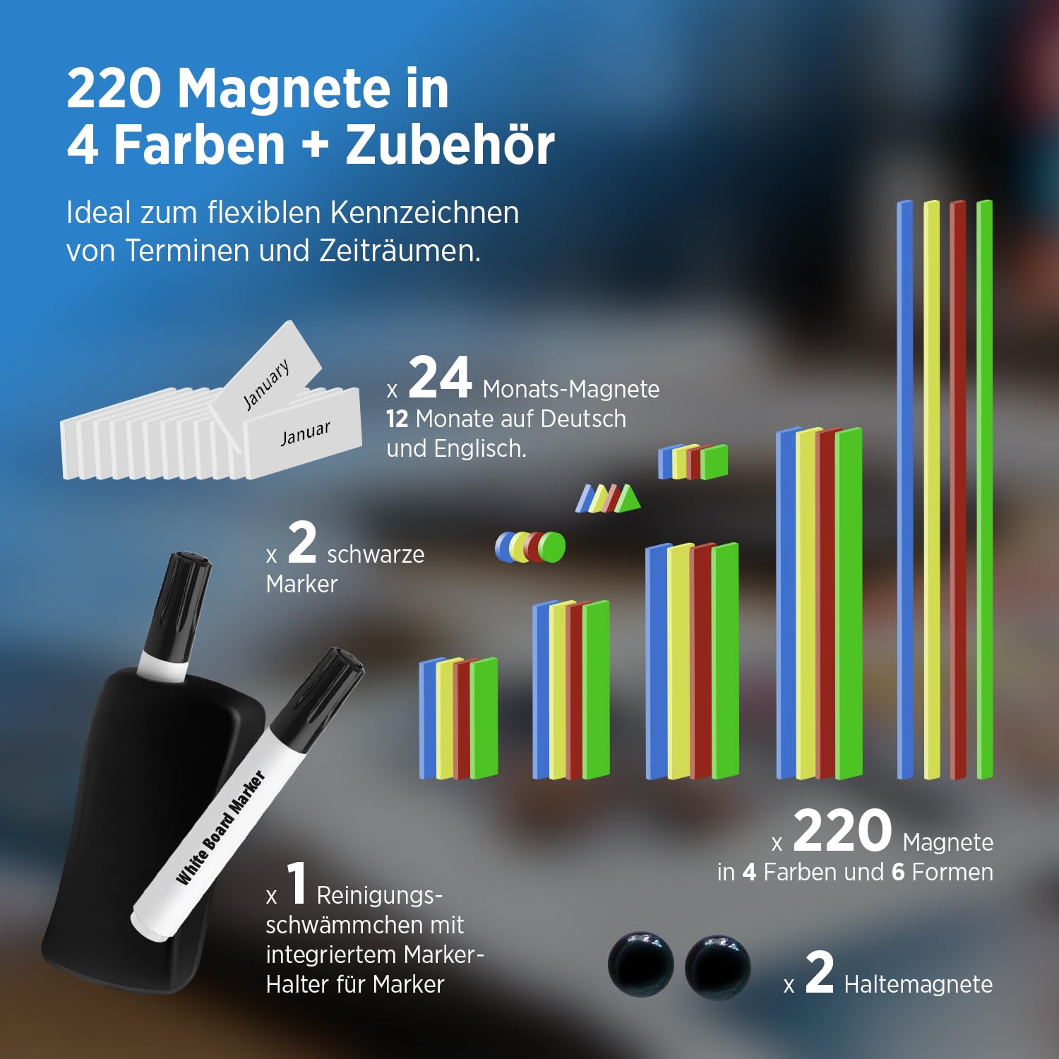 GENIE AP2000 terminarz roczny, tablica magnetyczna, terminarz, tablica suchościeralna, tablica do przypinania