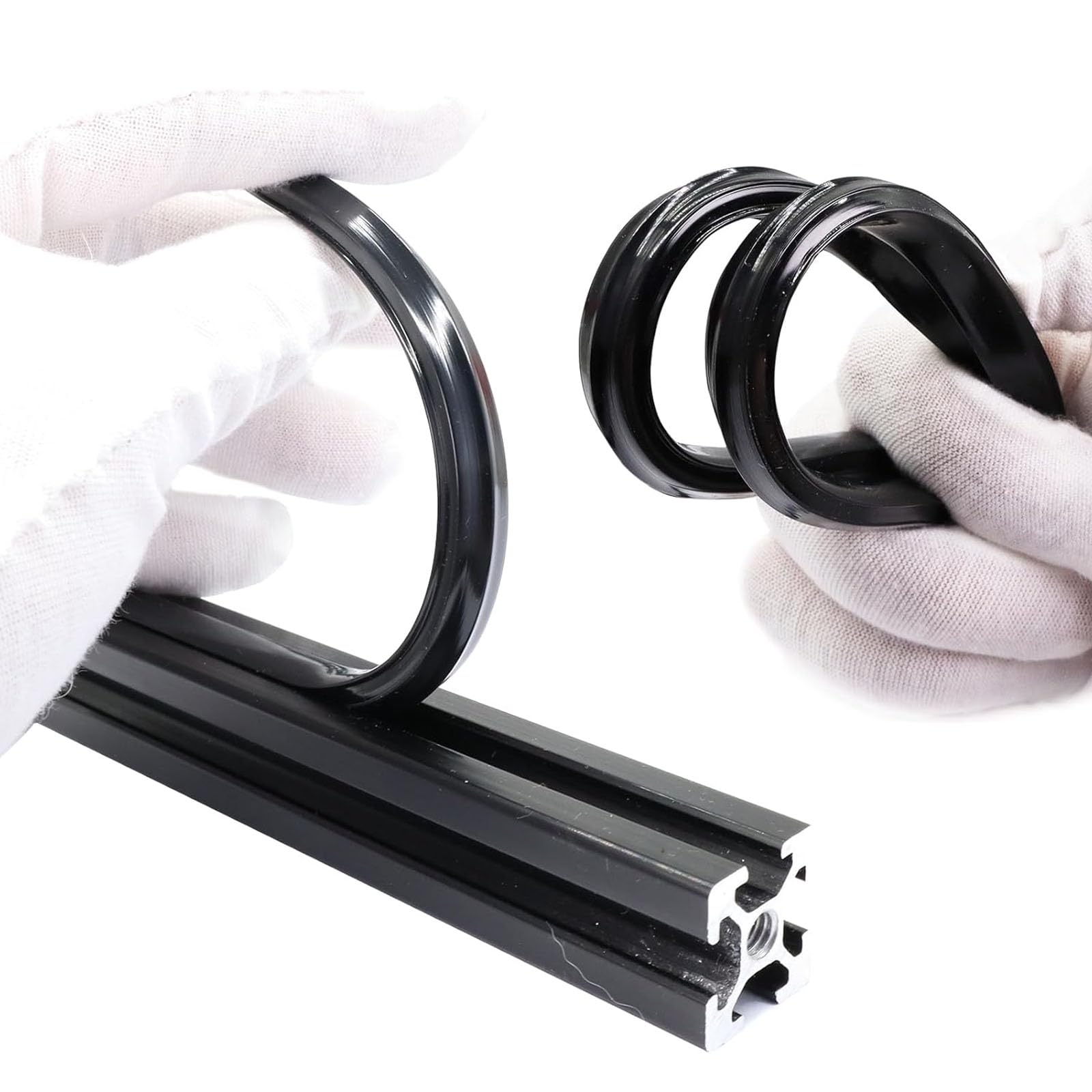 6M Black Dust Protection Soft Cover Seal Strip for 2020&1010 Series 6mm Slot Aluminum Profile Extrustion