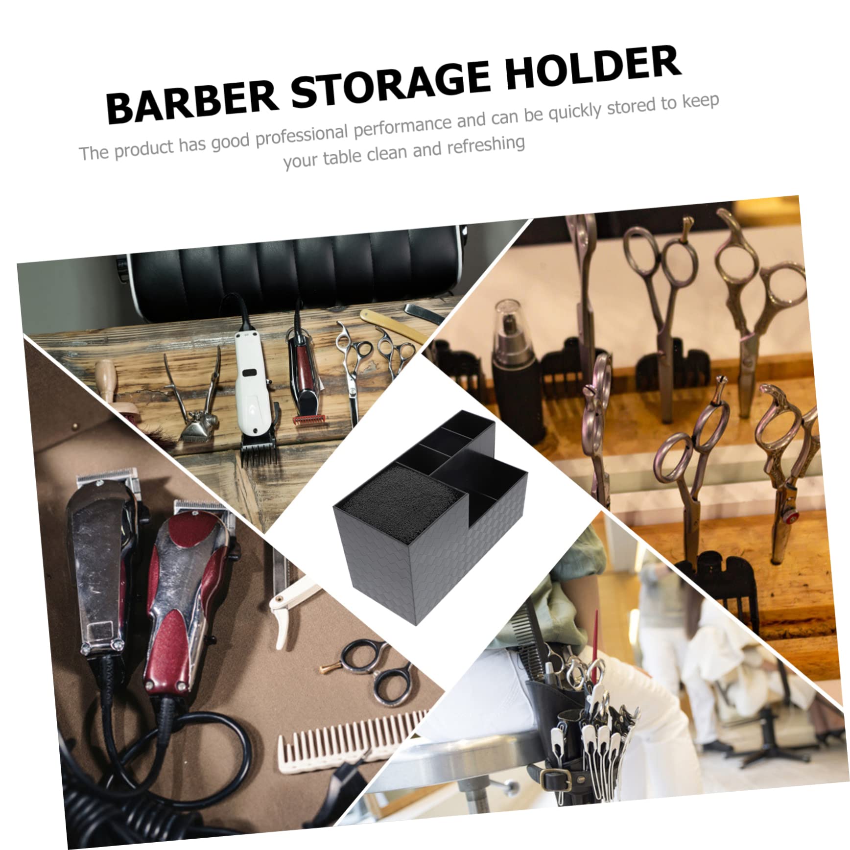 SOESFOUFU Hairdressing Scissor Container Barber Hair Stylist Tool Box Hair Product Organizer Clipper Organizer