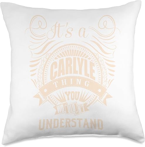 Miniatura 4 de It's a Carlyle Thing You Wouldn't Understand Gifts Throw Pillow, 16x16, Multicolor