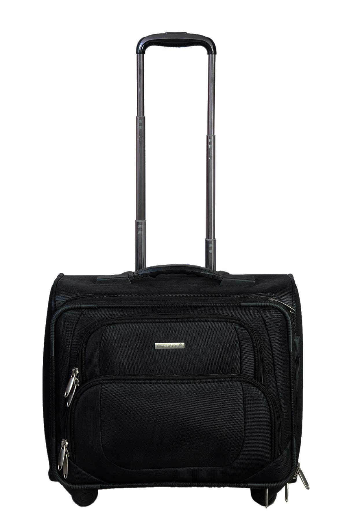 Eurostyle 4 Wheels 55 Liters Black EVA Laminated Polyester Laptop Roller Case Check in Luggage Cabin Trolley Bag (7090) (B0796BR3J5) Amazon Price History, Amazon Price Tracker