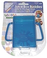 Vista 3 de Mommys Helper Juice Box Buddies - Soporte para bolsas y cajas de jugo, color azul, paquete de 2