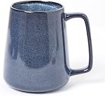 Large ceramic mug for coffee, 24 oz, design with large handle, tea cup and extra large coffee for office and home, microwave and dishwasher compatible (Color: 24 oz green).