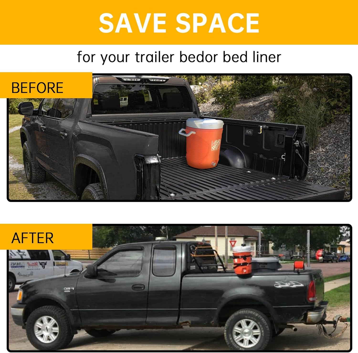 Water Cooler Mount Rack, 5 Gallon Steel Water Beverage Cooler Holder Compatible with Trailers, Truck, Cart, UTV, Mower or Landscape Trailer