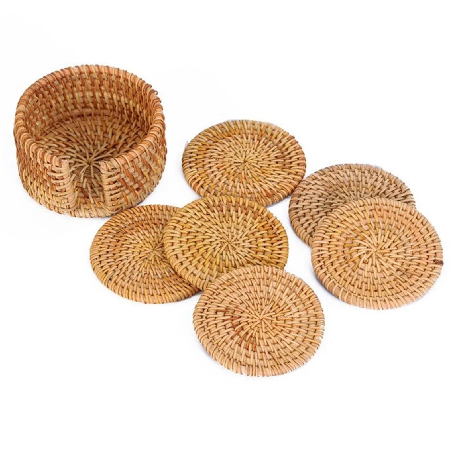 Dessous de verre tissés lot de 6 napperons pour tasses à thé et café