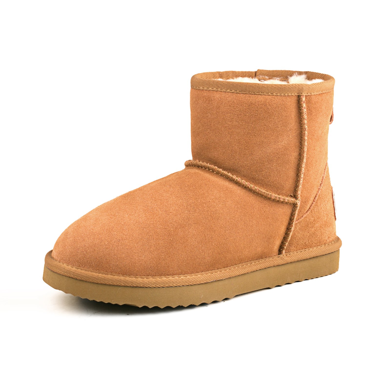 Shenduo Women's Winter Ankle Snow Boots, Waterproof Upper Faux Fur Lining