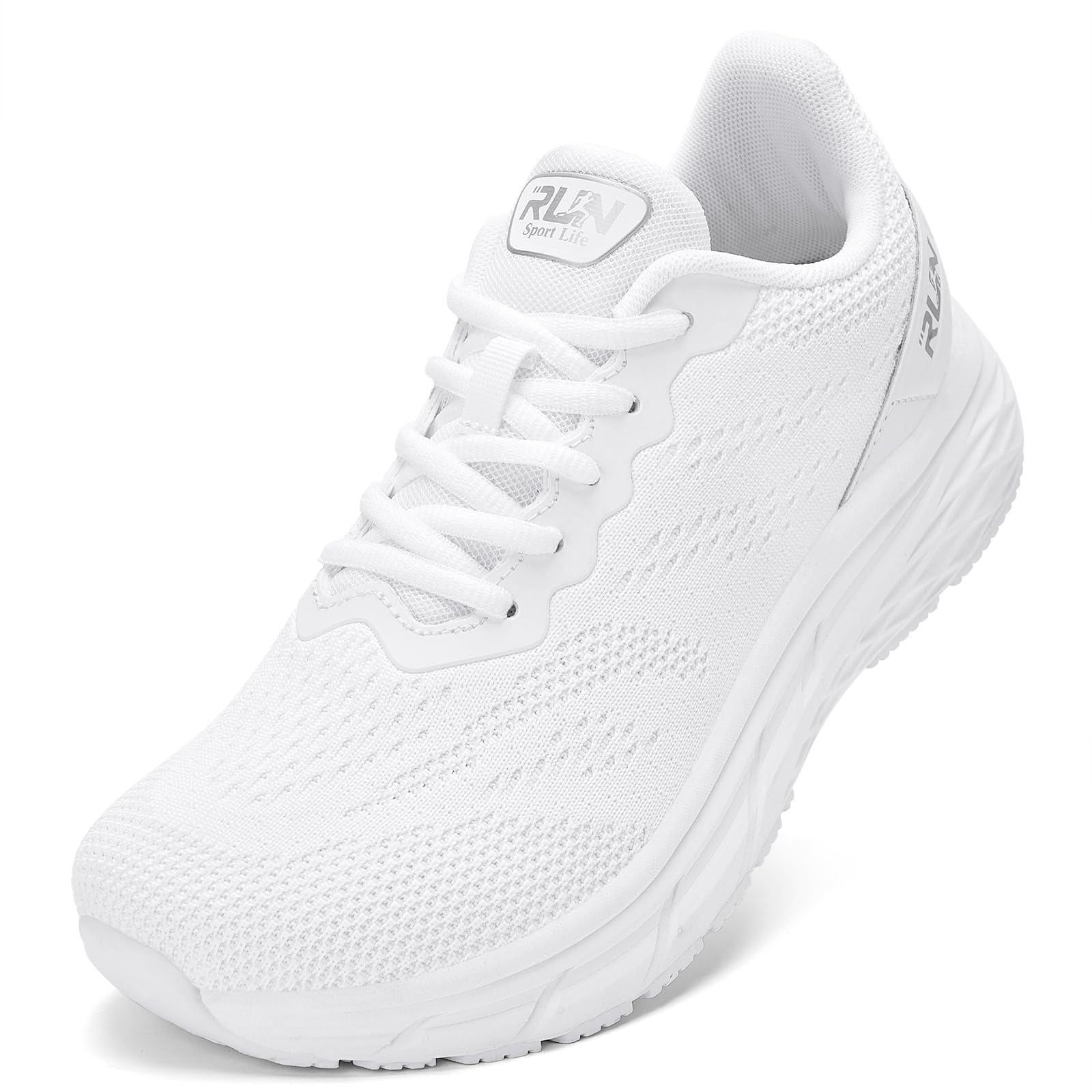 Slow Man Wide Toe Box Shoes for Men - Cushioned Road Running Shoe Non Slip Mens Walking Sneakers for Wide Feet Comfortable Athletic Gym Workout