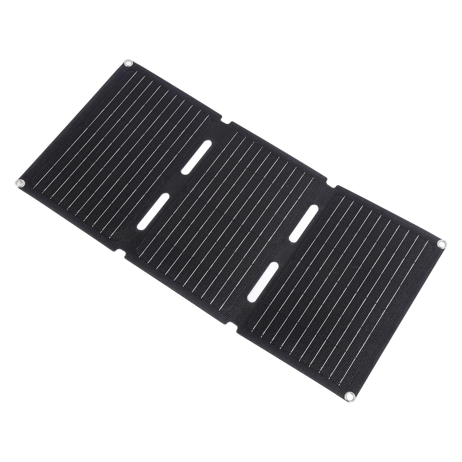 Pssopp Cargador de Panel Solar, Silicona Monocristalina, Cargador Portátil de 30 W, Panel Solar Plegable para Teléfonos y Tabletas