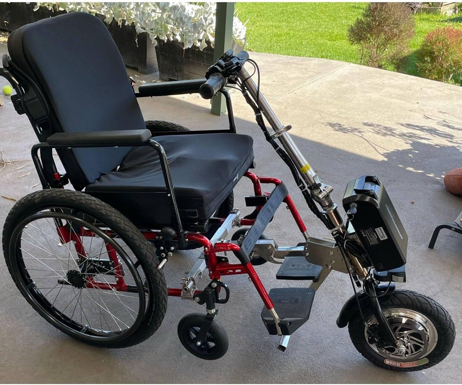500w Extractor De Silla De Ruedas, Handbike Eléctrica para Silla de Ruedas, Acople motorizadas para Silla de Ruedas, Convertir Silla de Ruedas Manual en eléctrica con la luz Delantera,A