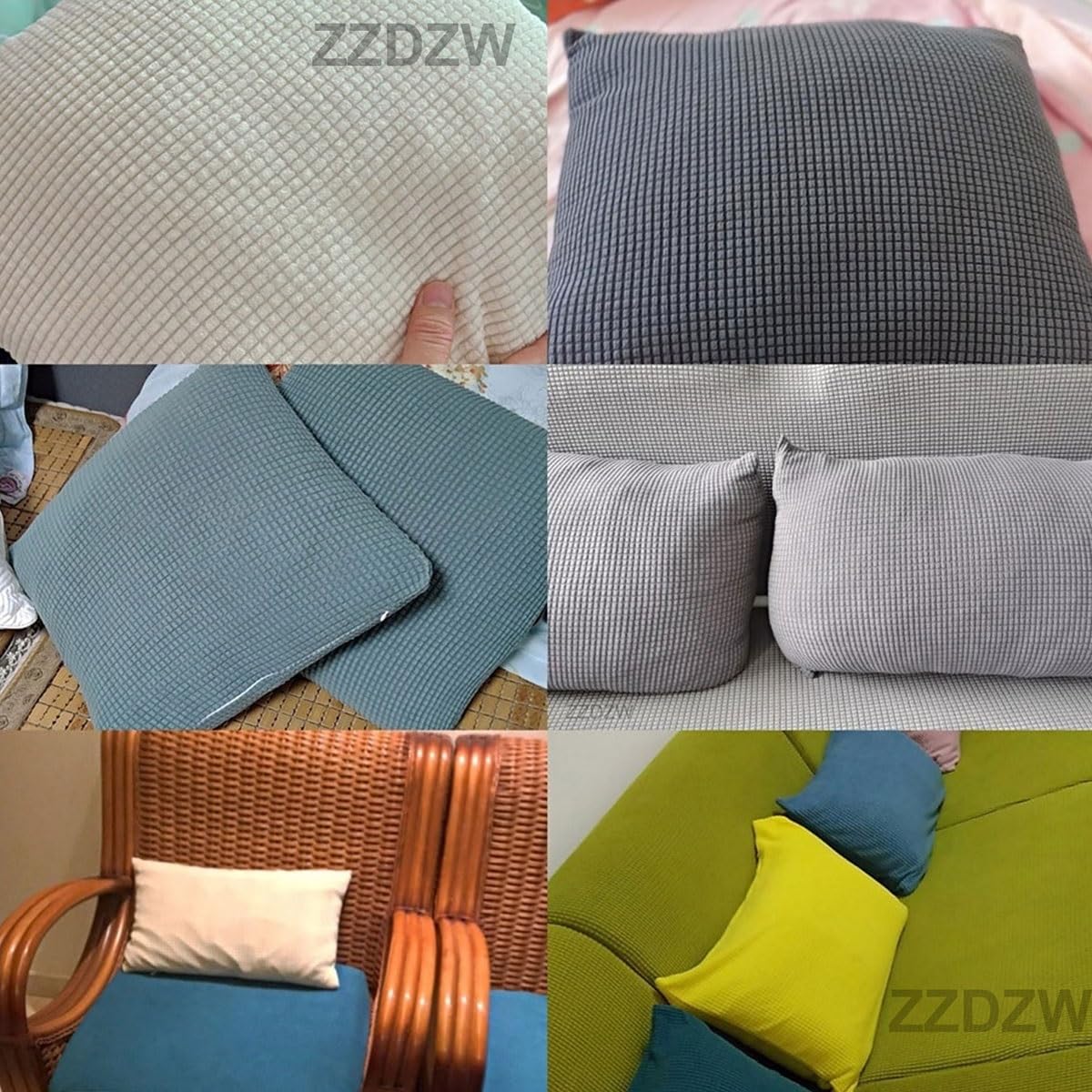 ZEaink Copri Federe Cuscini Divano 50x70 40x60 50x80 40x70 Copricuscino Per Divano Cotone e lino,Federe Moderne Per Camera Da Letto Divano Decorativo