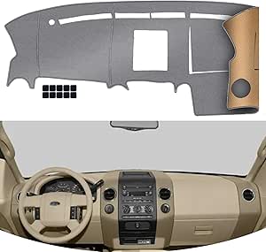 KEYOOG Dashboard Cover Dash Mat Fit For To-yota Camry 2017-2012 (for Left Hand Drive),Car Dash Board Mat Anti-Glare Carpet,Non-Slip Pad Sunshield Protector (Grey