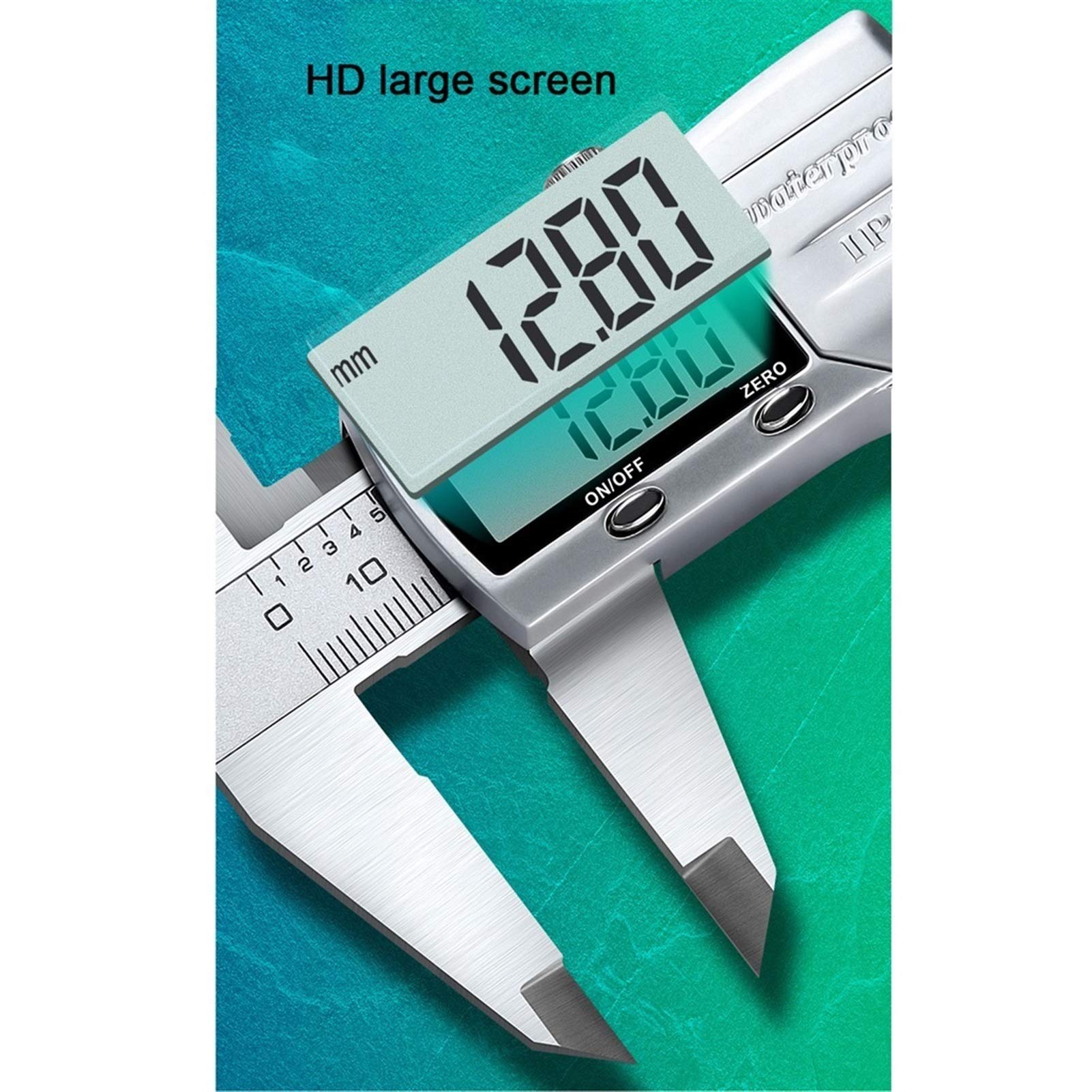 Suwalizki Elektroniczny Cyfrowy Cyfrowy Zacisk Ze Stali Nierdzewnej Vernier Caliper High Precision Industrial Pomiar Narzędzia Zakres: 0-150mm