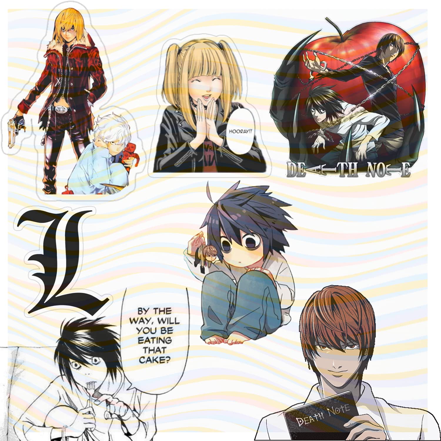 Stickers Death Note 3 DEATH Note Stickers Decal Vinyl Red Anime Theme