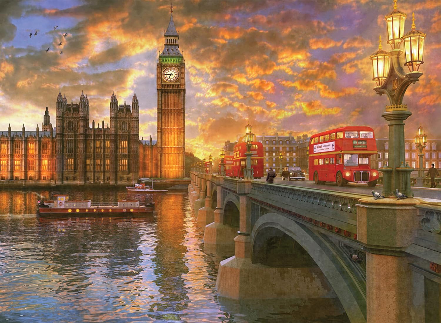 Anatolian Puzzle - London Pub, 1000 Piece Puzzle, #1173