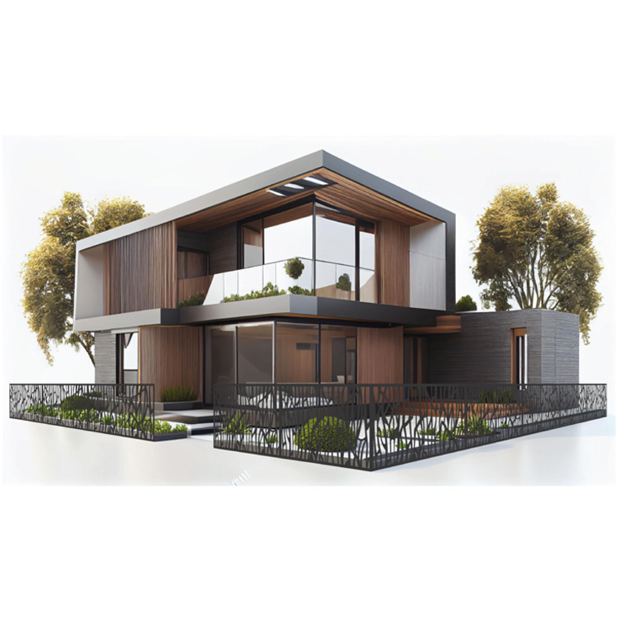 Chapa Perforada Decorativa de Hierro | Panel Metálico Hierro en Crudo | 2000x1000 mm | Ideal para Decoración de exteriores | Vallas, Celosías, Paredes, Balcones, Jardines | Mod. 31