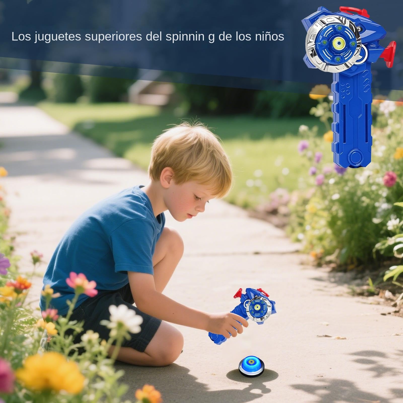 Trompo Giratorio Con Luces Y Cuerda Retráctil, Juguete Interactivo De 14x8x6.5 Cm, Ideal Para Colegios, Viajes Y Juegos En Familia, Estimula Coordinación Y Creatividad